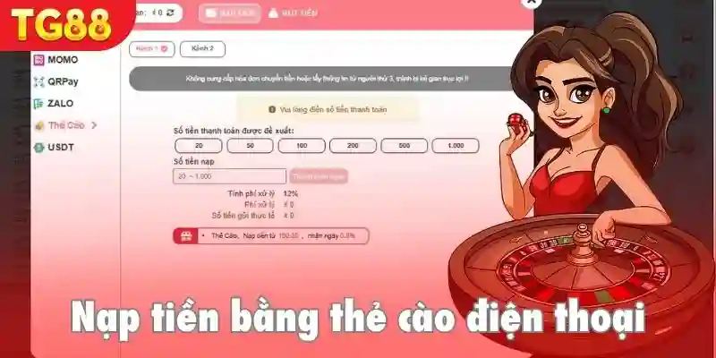 Thao tác bằng card điện thoại nhanh chóng, đơn giản, dễ dàng